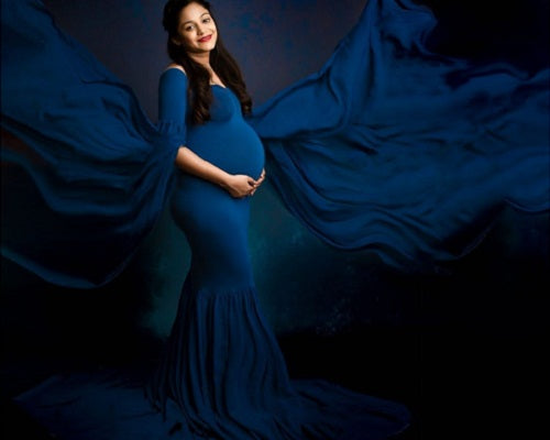 Navy Blue Maternity Shoot Baby Shower ...